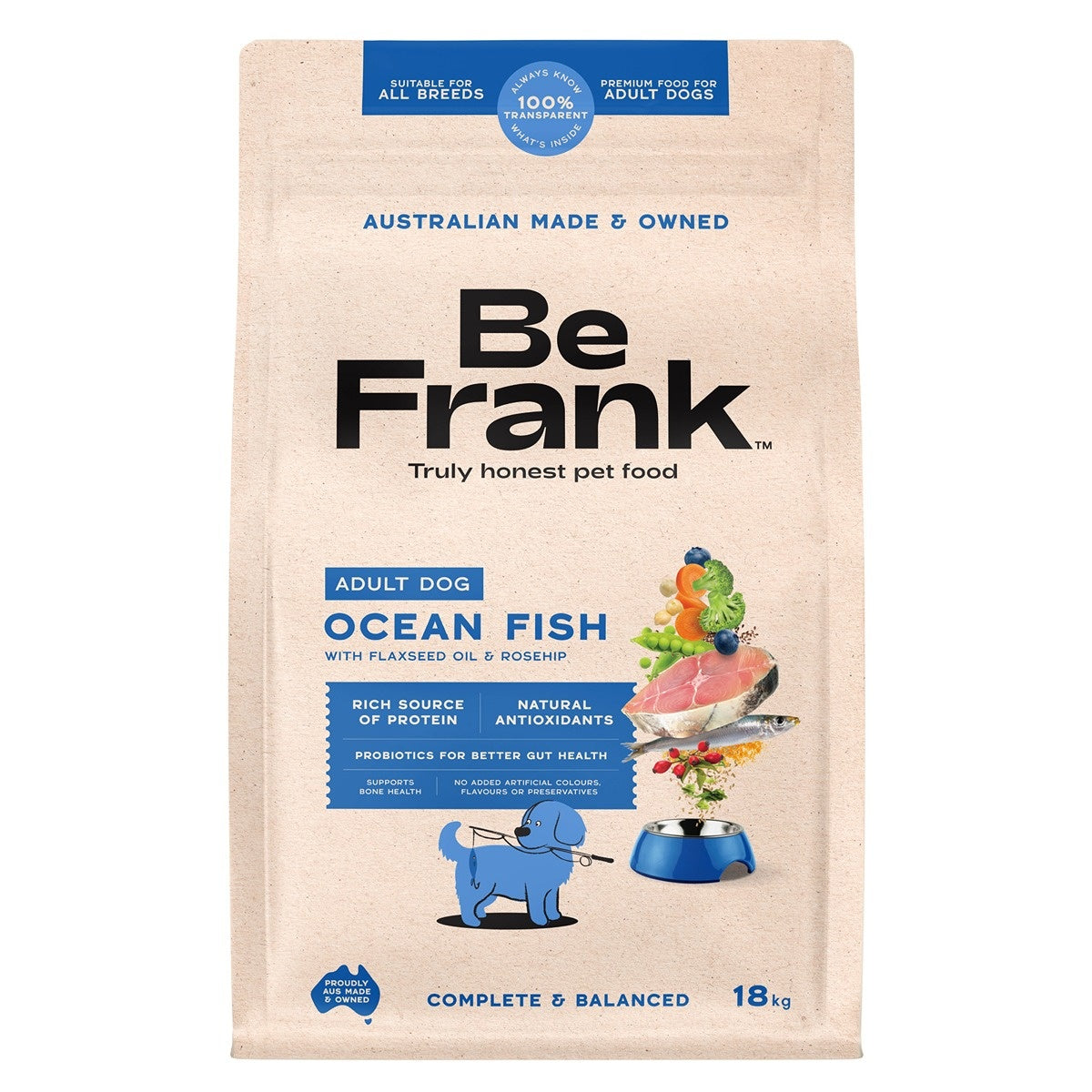 Be Frank Core Adult Ocean Fish Dry Dog Food