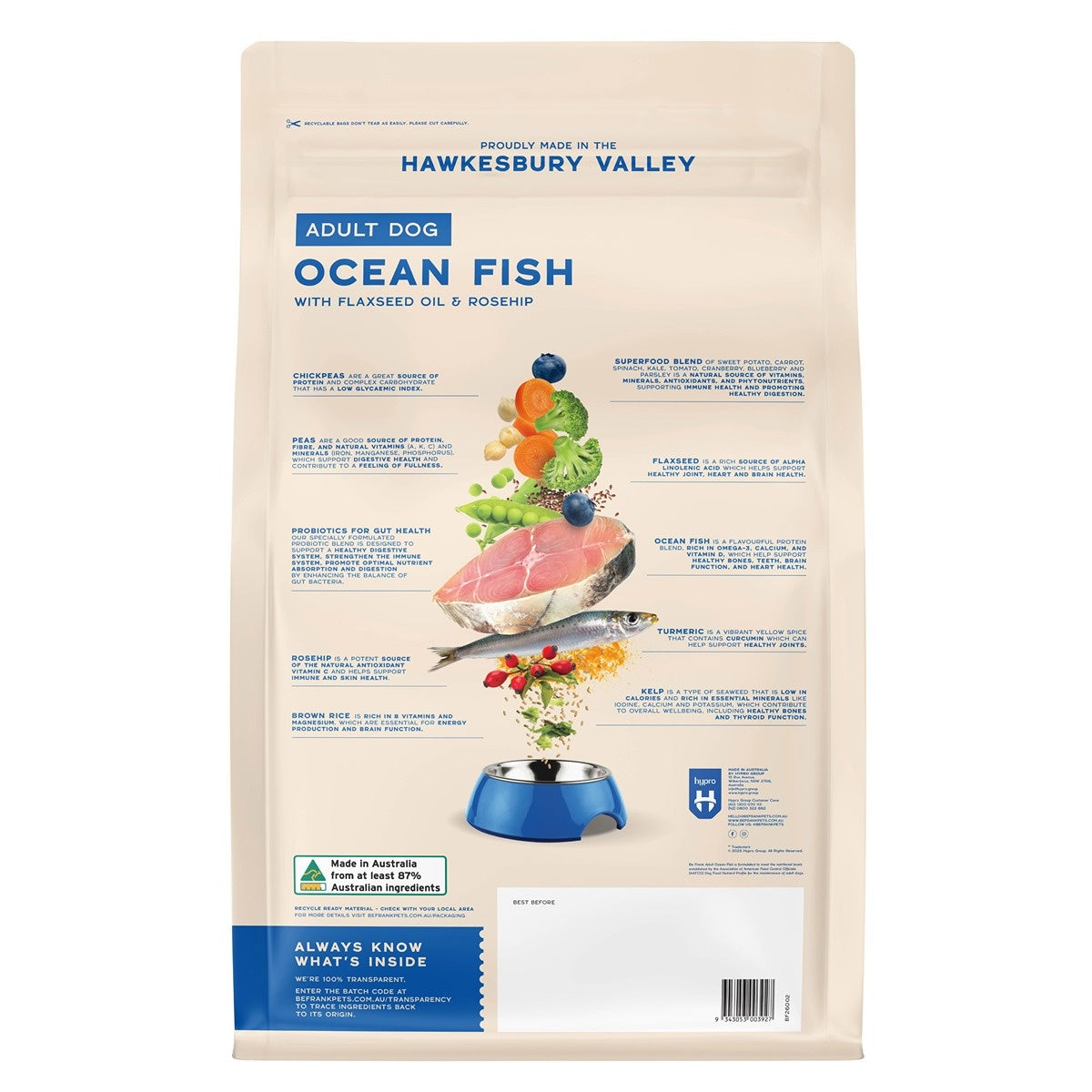 Be Frank Core Adult Ocean Fish Dry Dog Food
