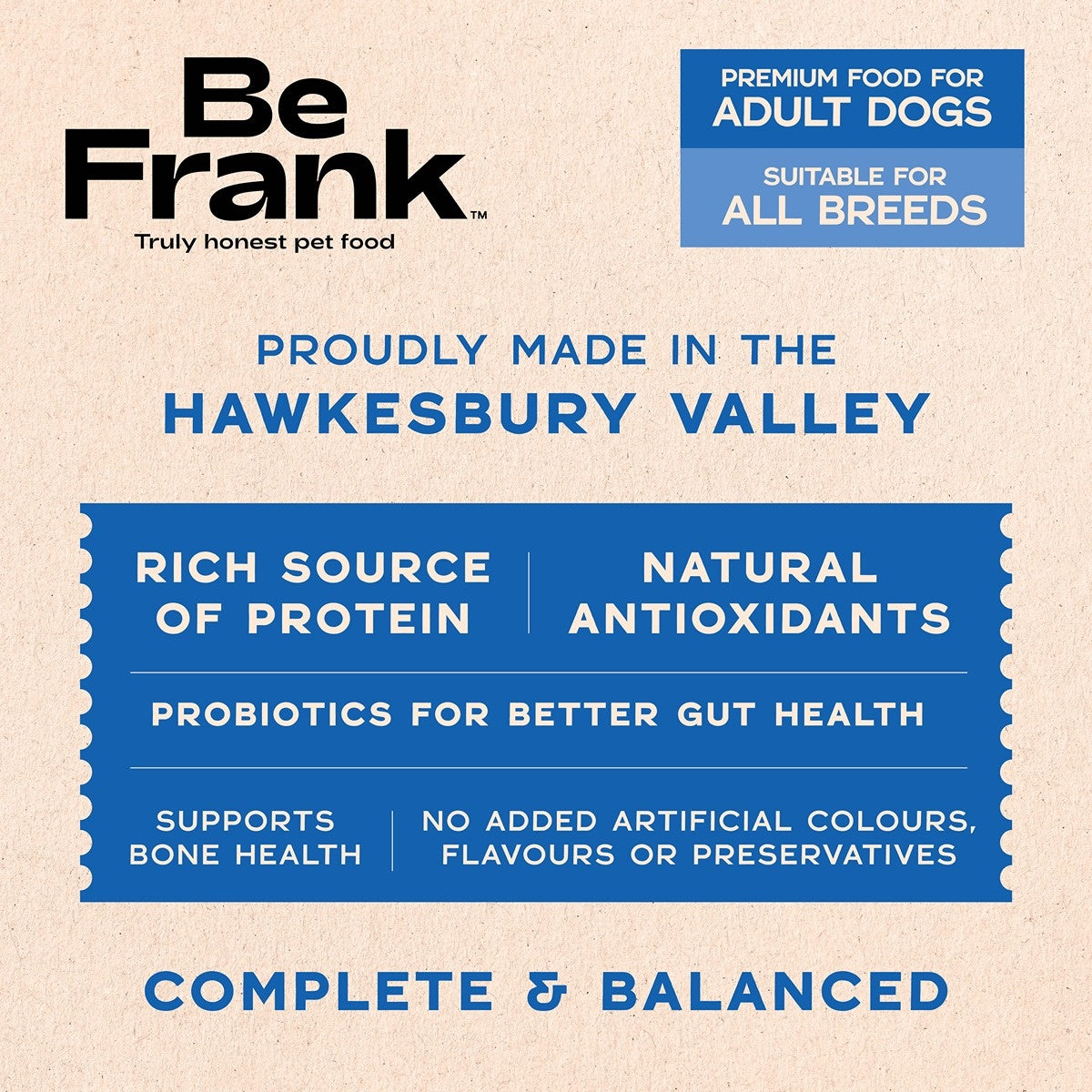 Be Frank Core Adult Ocean Fish Dry Dog Food