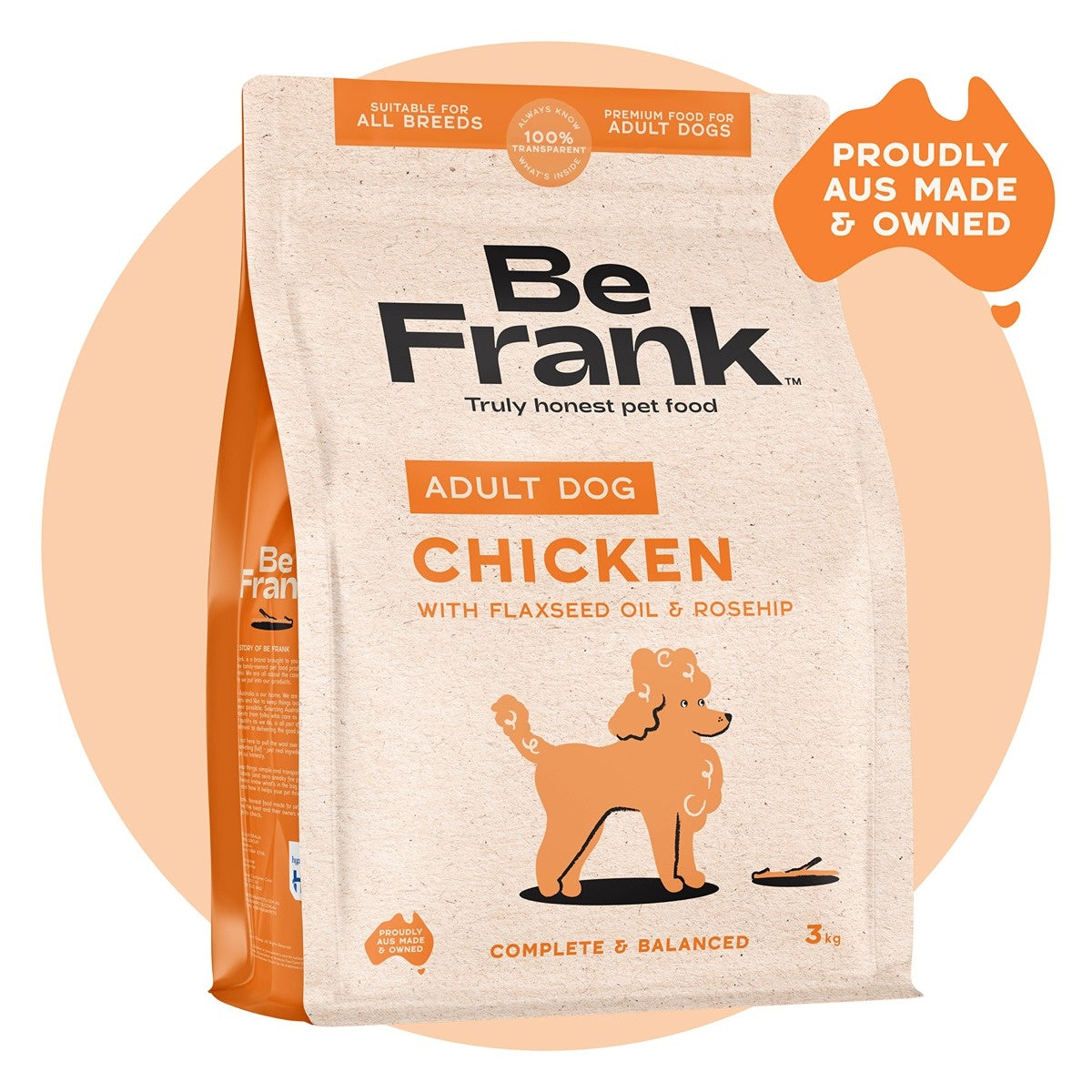 Be Frank Core Adult Chicken Dry Dog Food