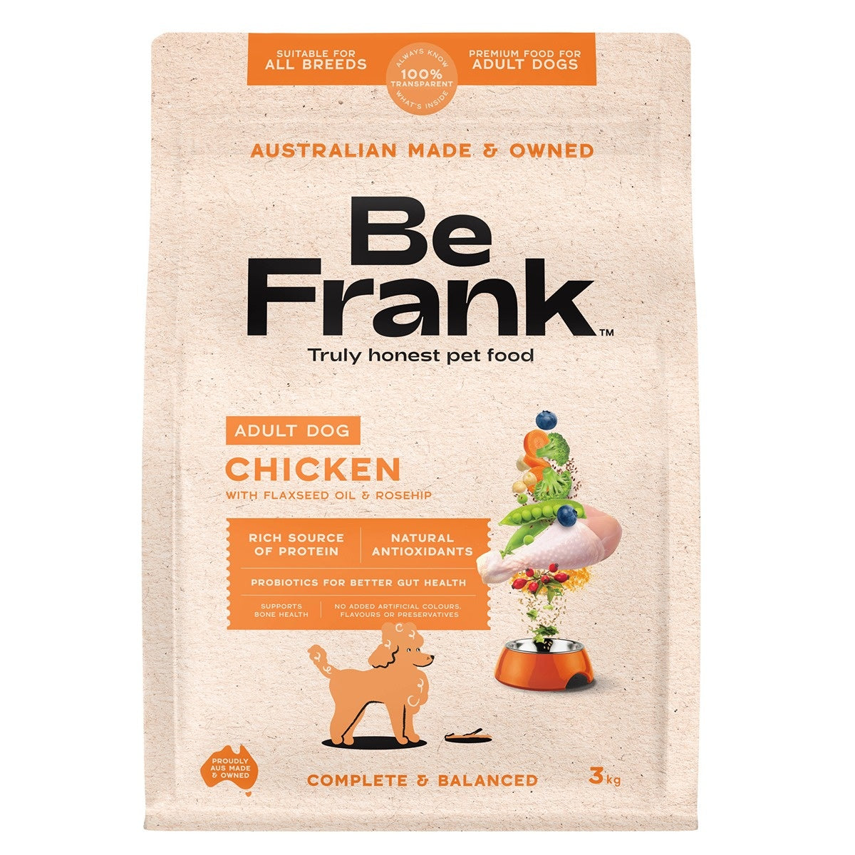 Be Frank Core Adult Chicken Dry Dog Food