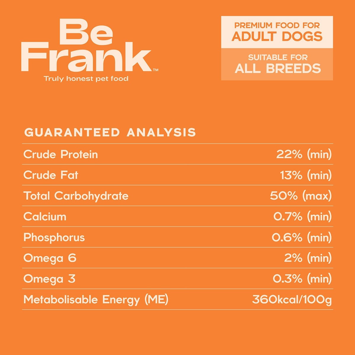 Be Frank Core Adult Chicken Dry Dog Food