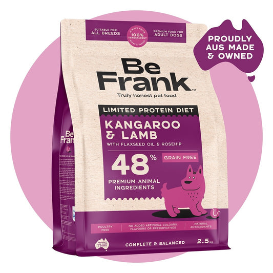 Be Frank Limited Protein Grain Free Kangaroo & Lamb Dry Dog Food