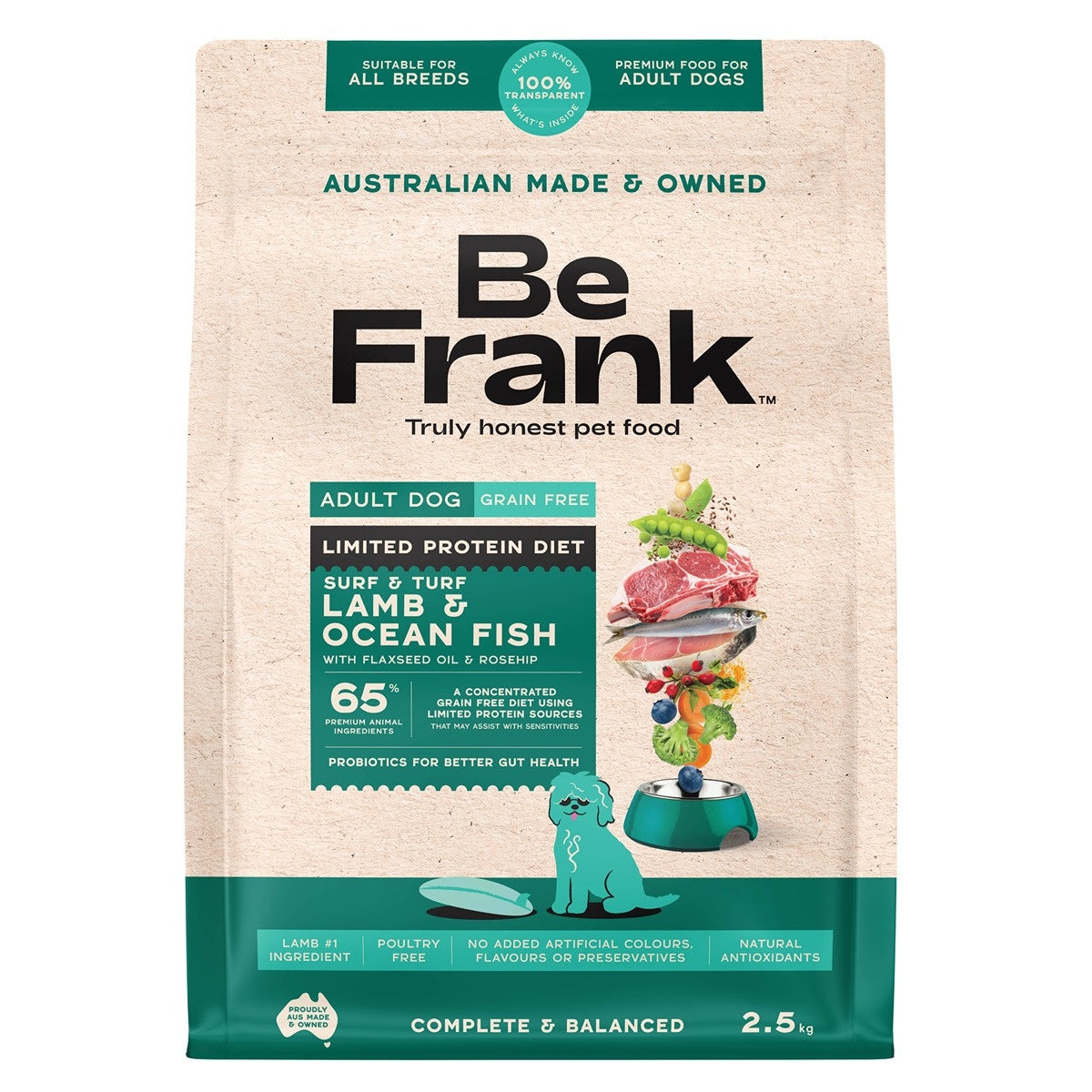 Be Frank Limited Protein Grain Free Surf & Turf Dry Dog Food