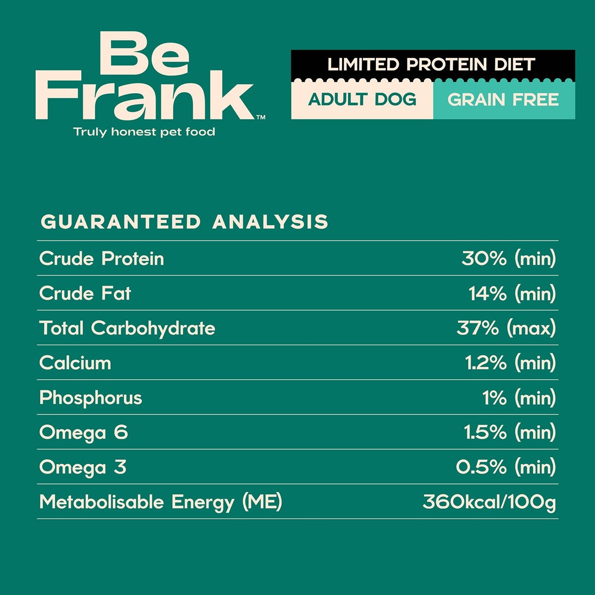 Be Frank Limited Protein Grain Free Surf & Turf Dry Dog Food