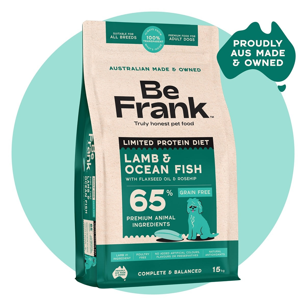 Be Frank Limited Protein Grain Free Surf & Turf Dry Dog Food