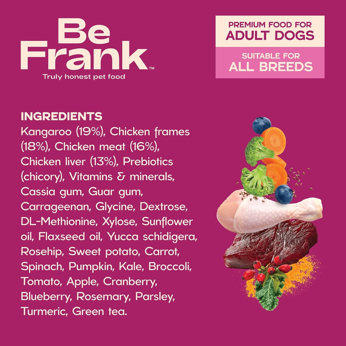 Be Frank Adult Kangaroo & Chicken Pate Wet Dog Food