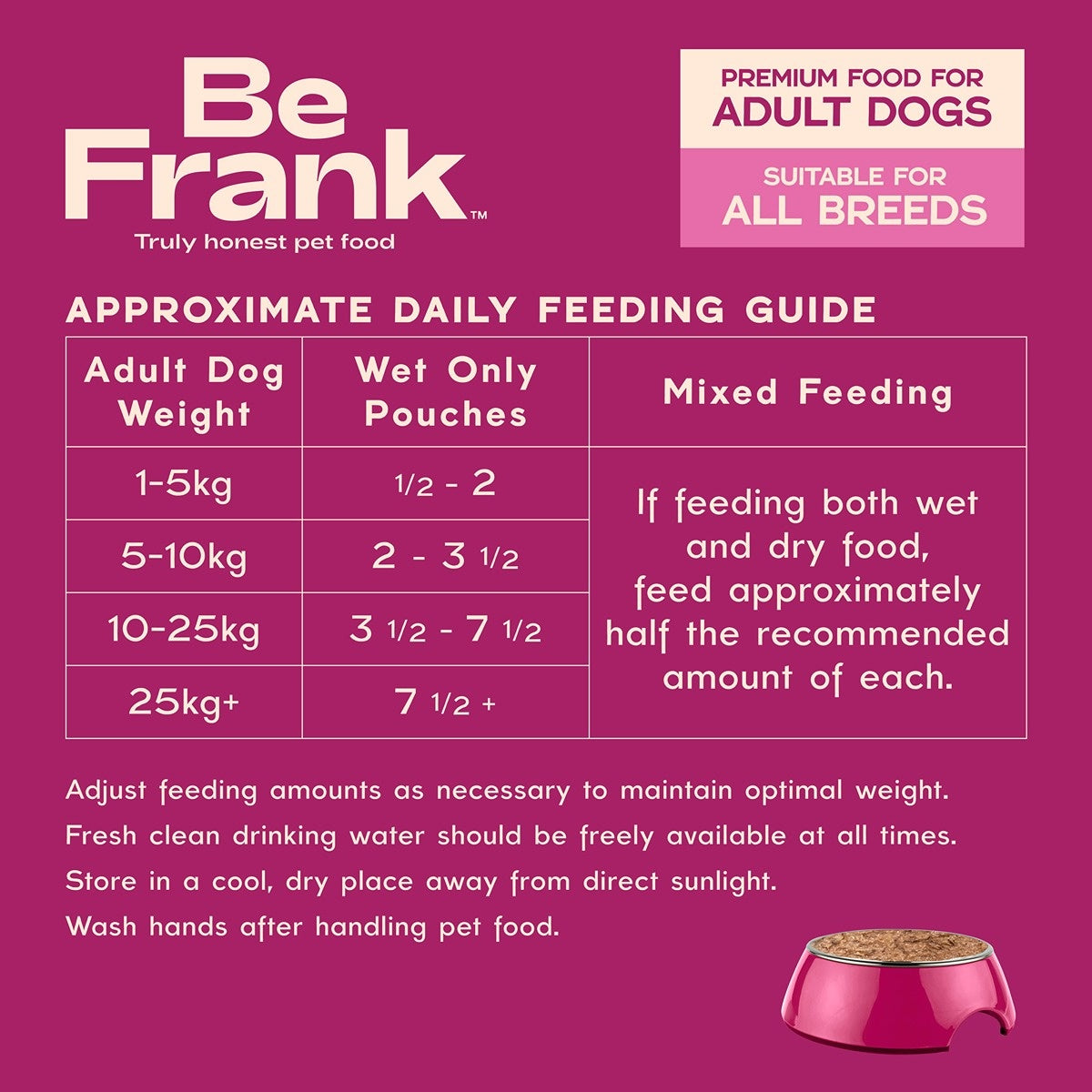Be Frank Adult Kangaroo & Chicken Pate Wet Dog Food