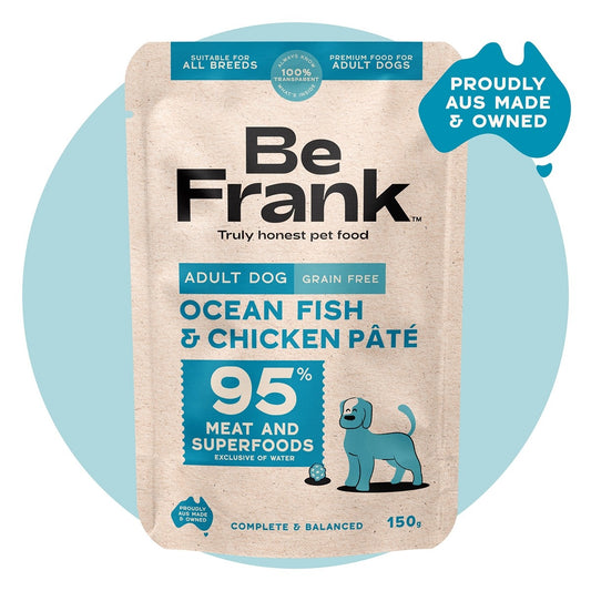 Be Frank Adult Ocean Fish & Chicken Pate Wet Dog Food