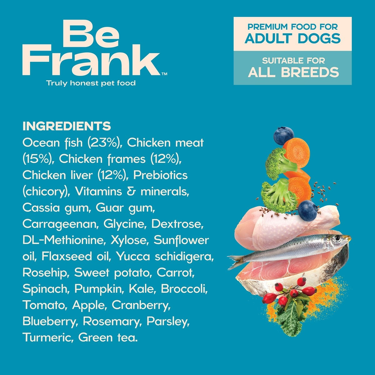 Be Frank Adult Ocean Fish & Chicken Pate Wet Dog Food