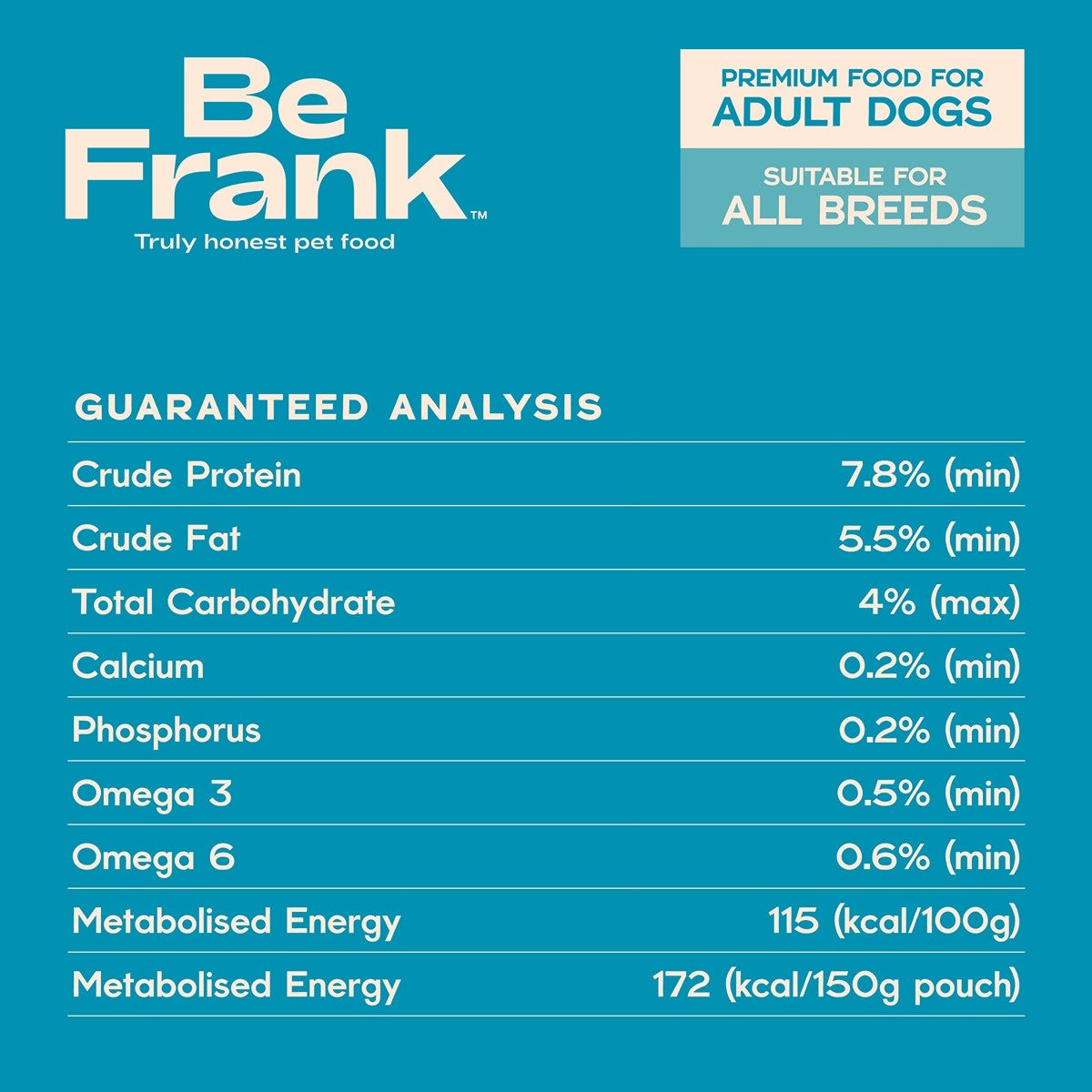 Be Frank Adult Ocean Fish & Chicken Pate Wet Dog Food