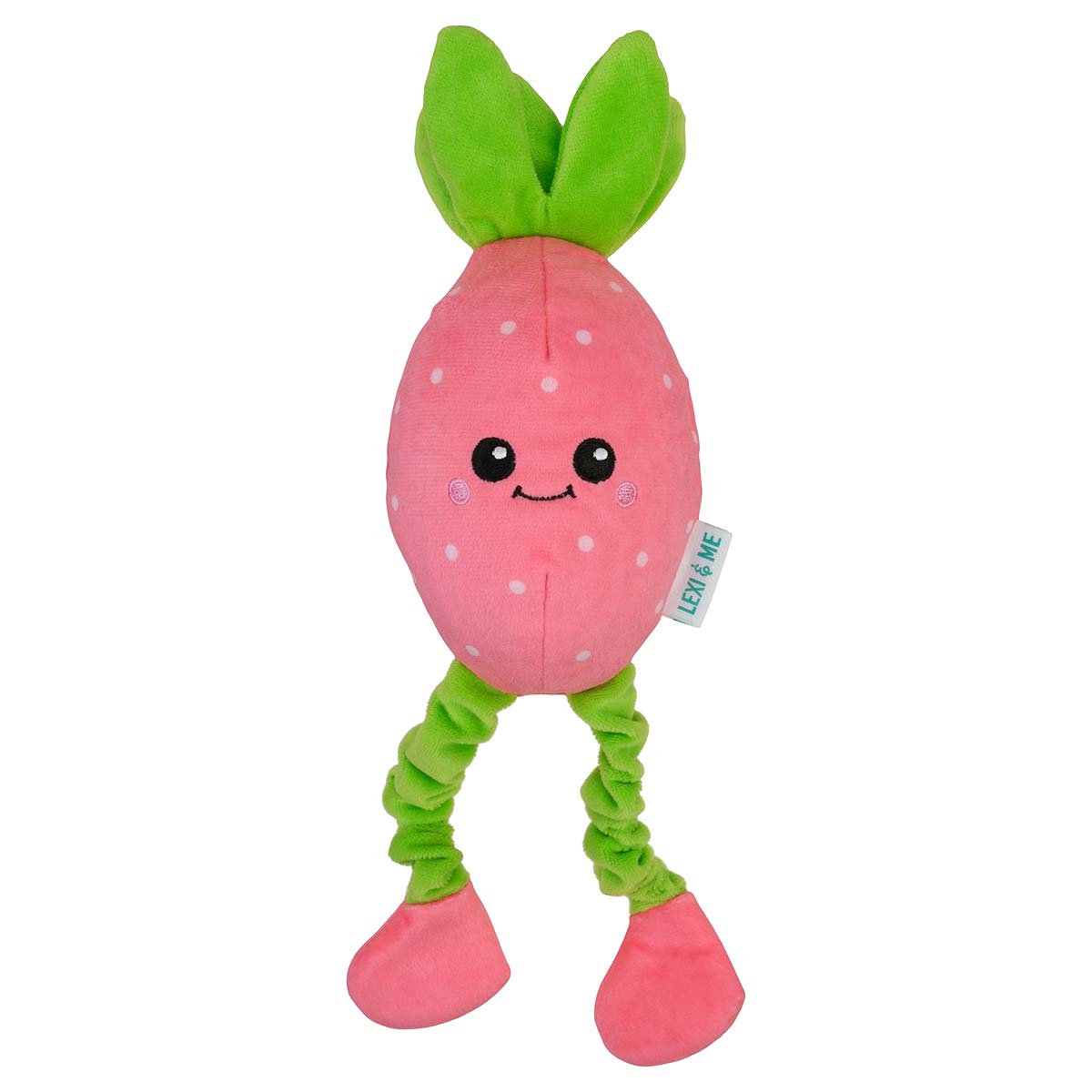 Lexi & Me Shred & Satisfy Strawberry Dog Toy