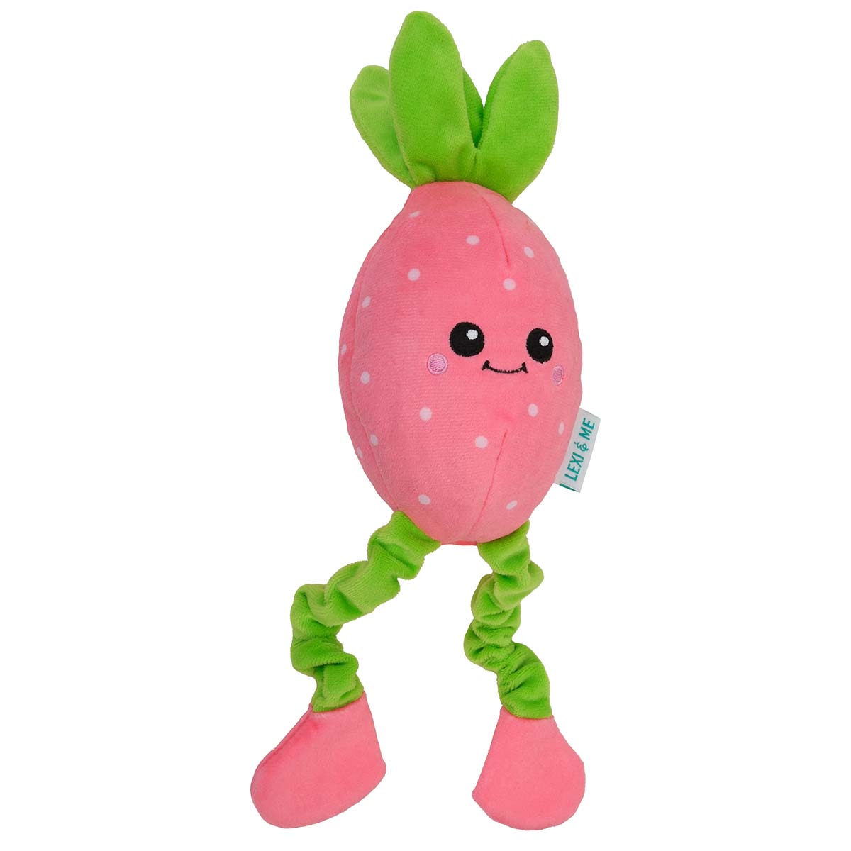 Lexi & Me Shred & Satisfy Strawberry Dog Toy