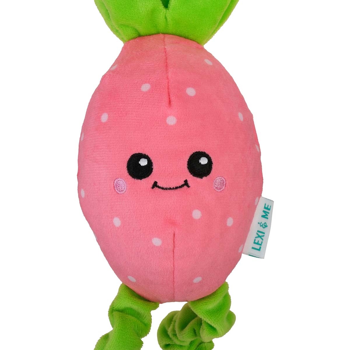 Lexi & Me Shred & Satisfy Strawberry Dog Toy