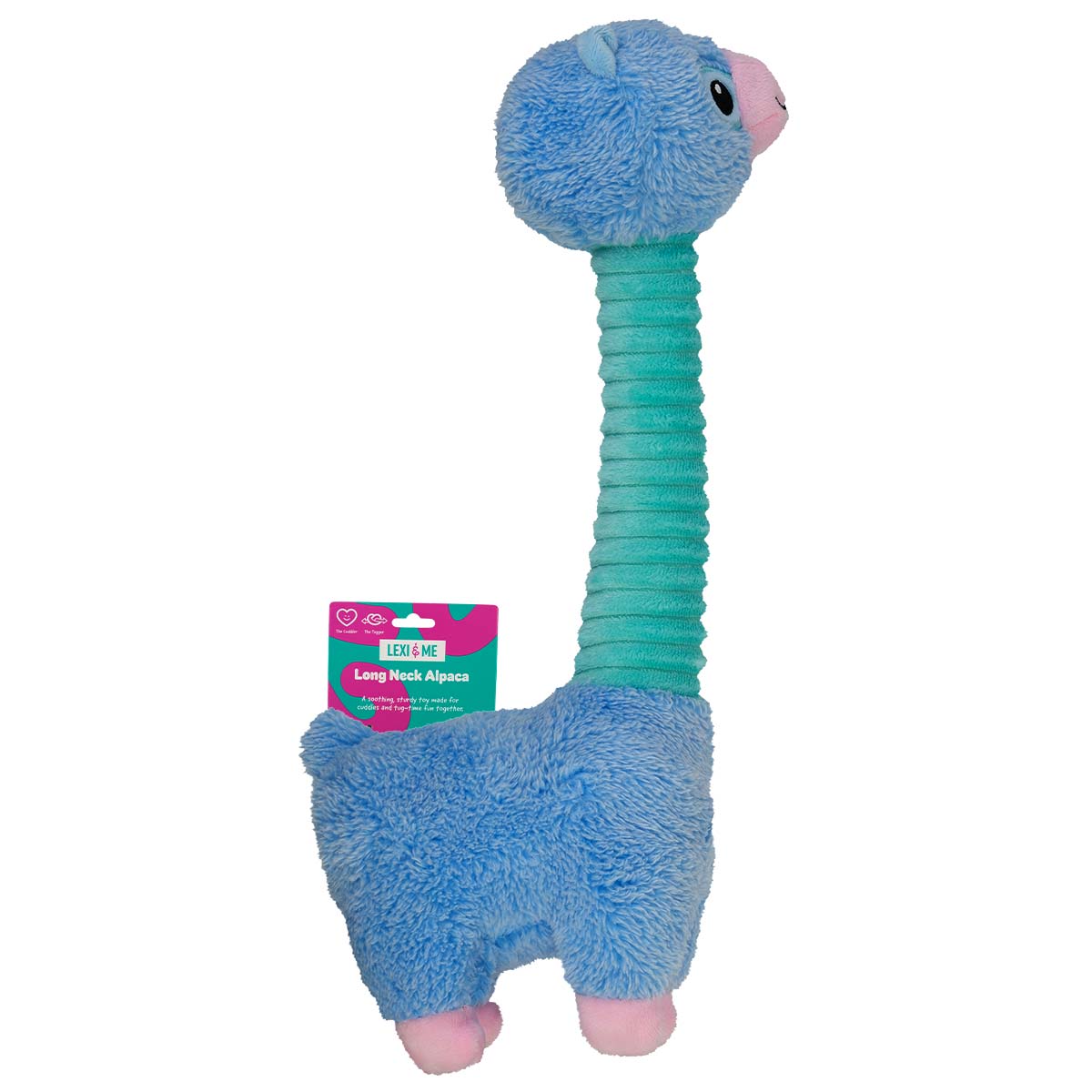 Lexi & Me Long Neck Alpaca Plush Dog Toy
