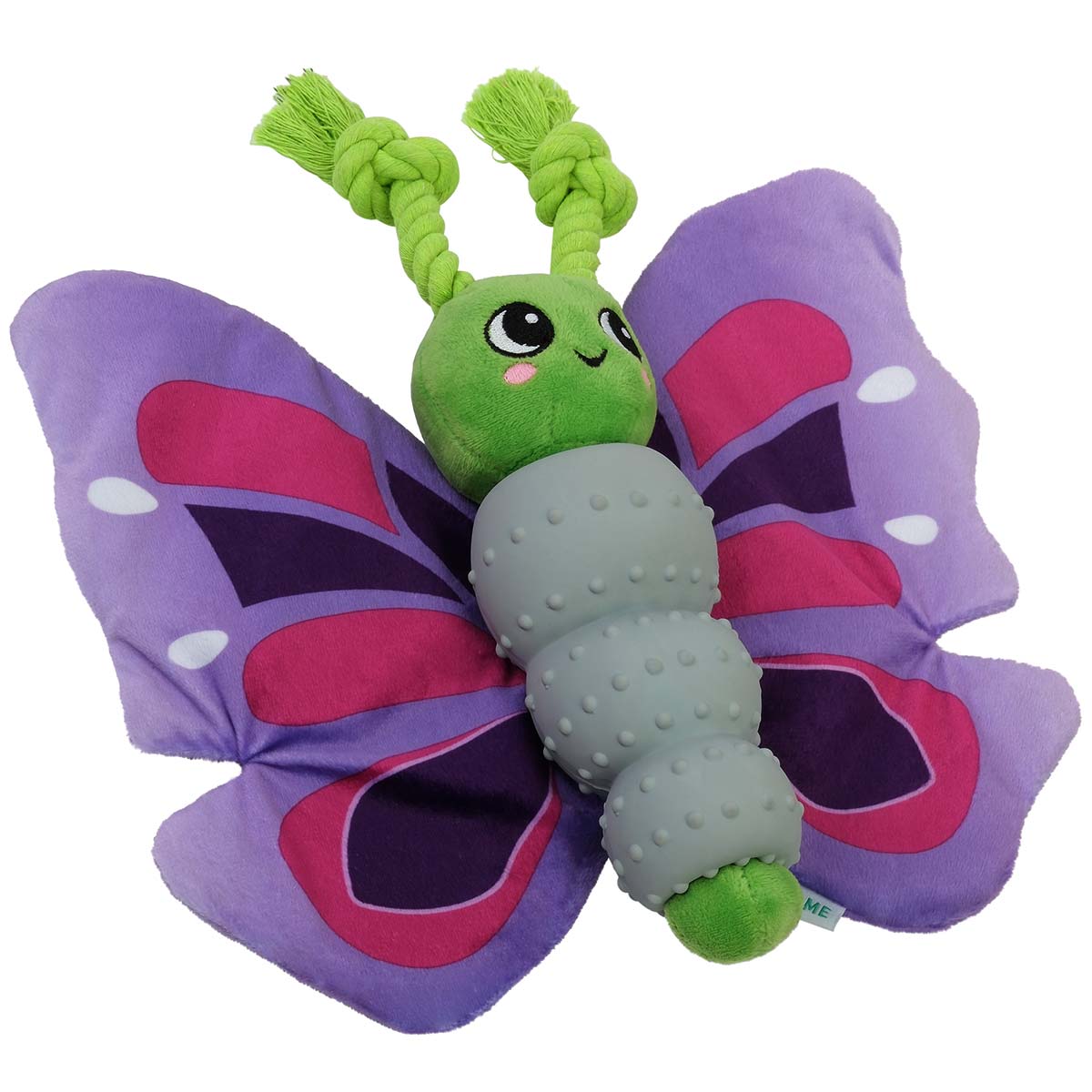 Lexi & Me Butterfly Plush & Rubber Dog Toy