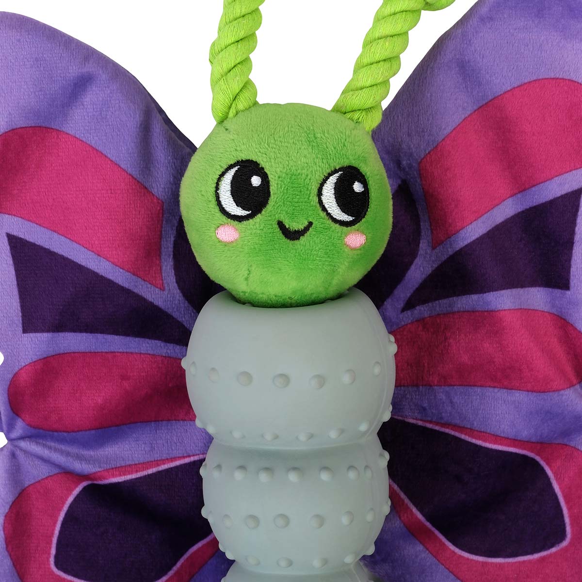 Lexi & Me Butterfly Plush & Rubber Dog Toy