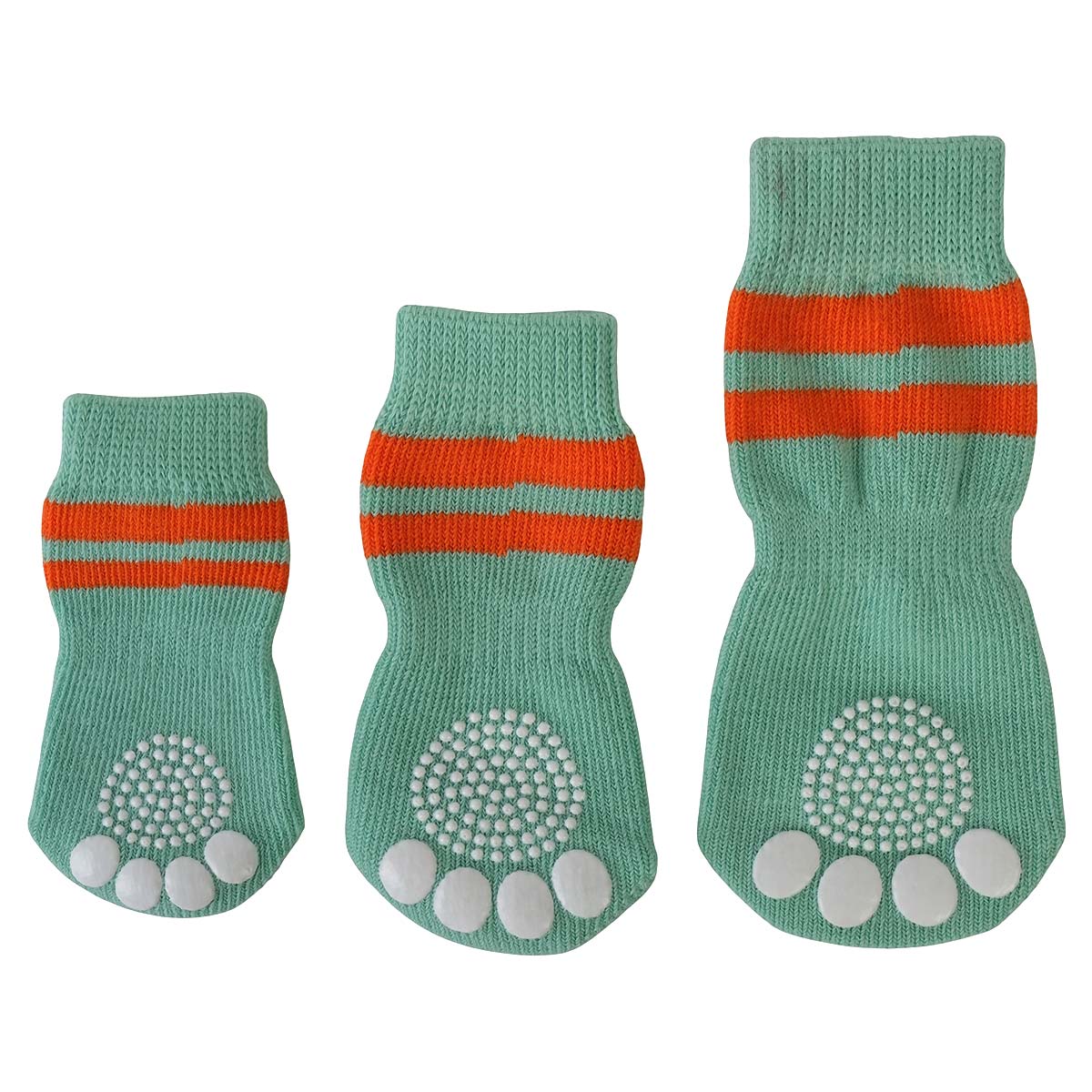 Lexi & Me Dog Grippy Socks Orange Mint