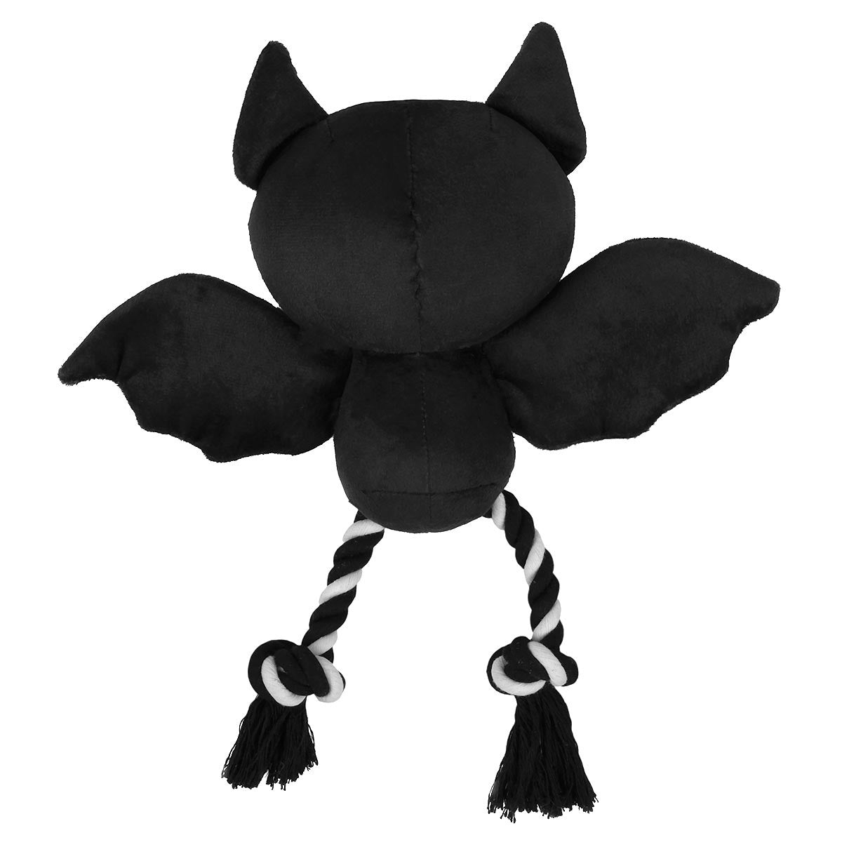 Spooky Skeleton Bat Plush & Rope Dog Toy