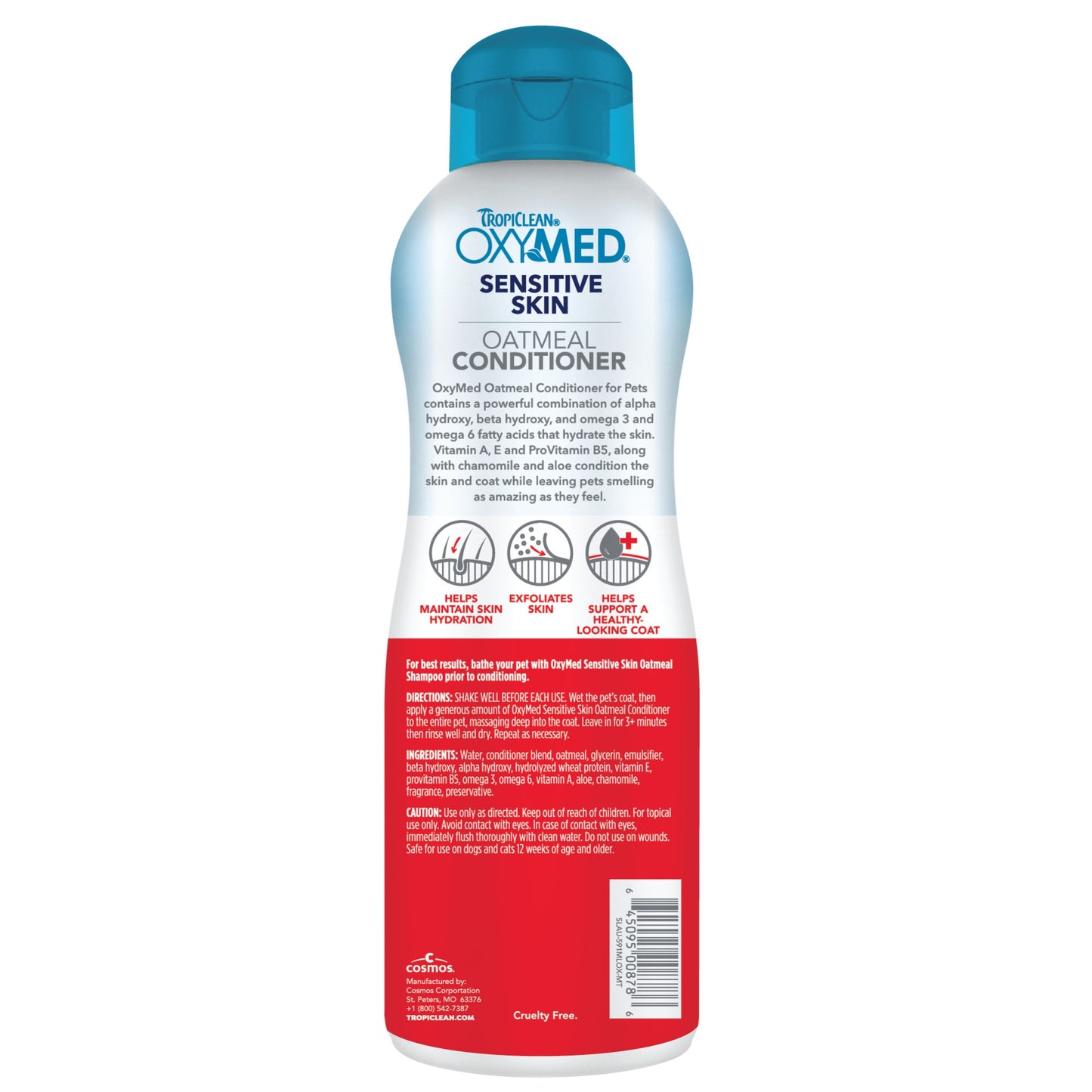 TropiClean OxyMed Sensitive Skin Dog Conditioner