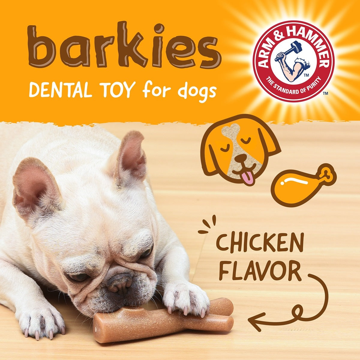 Arm & Hammer Barkies Tree Bark Dog Toy
