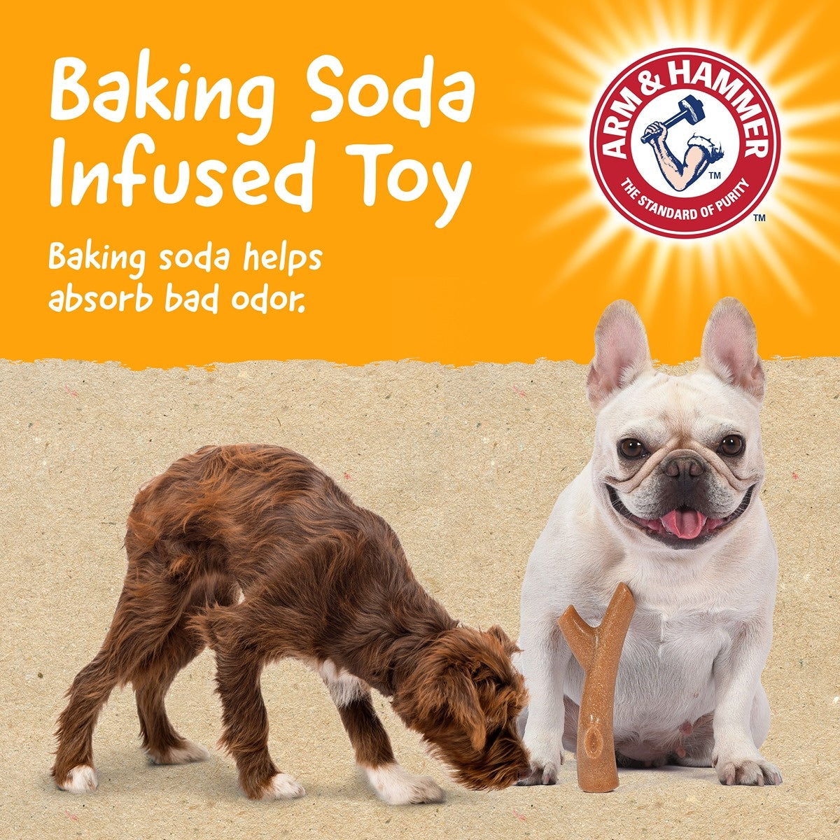 Arm & Hammer Barkies Tree Bark Dog Toy
