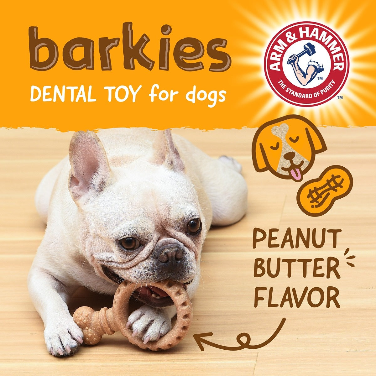 Arm & Hammer Barkies Ring Dog Toy