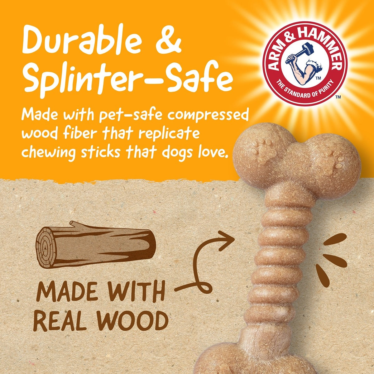 Arm & Hammer Barkies Classic Bone Dog Toy