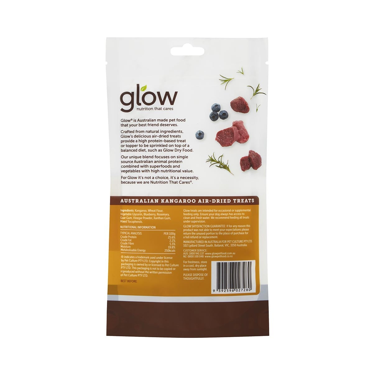 Glow Australian Kangaroo Air-Dried Dog Treats