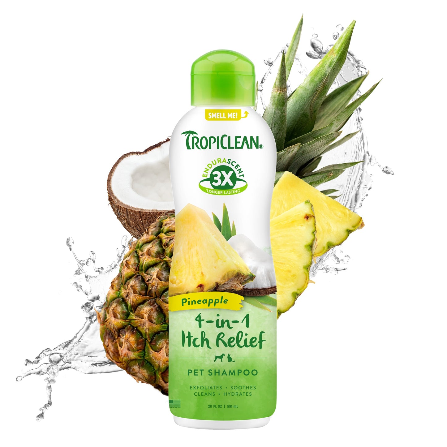 TropiClean EnduraScent Itch Relief Shampoo - Pineapple
