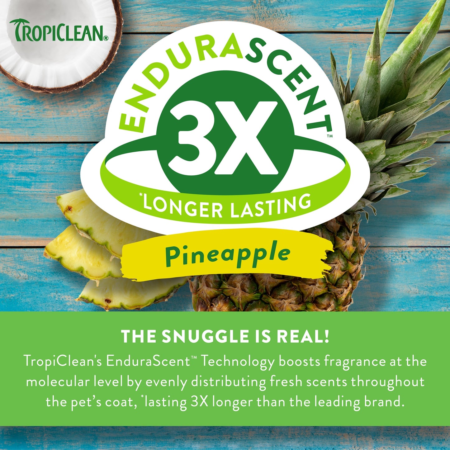TropiClean EnduraScent Itch Relief Shampoo - Pineapple