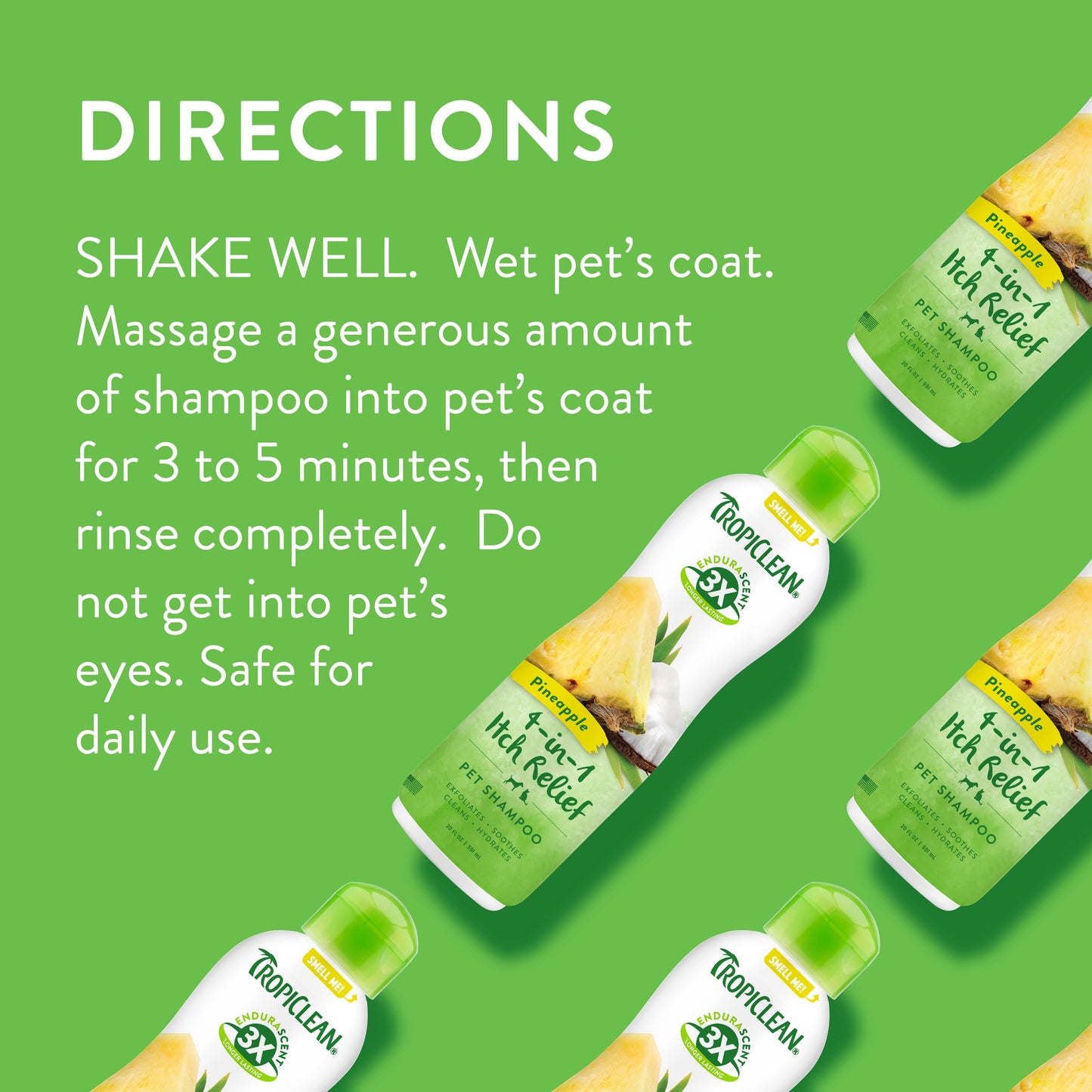 TropiClean EnduraScent Itch Relief Shampoo - Pineapple