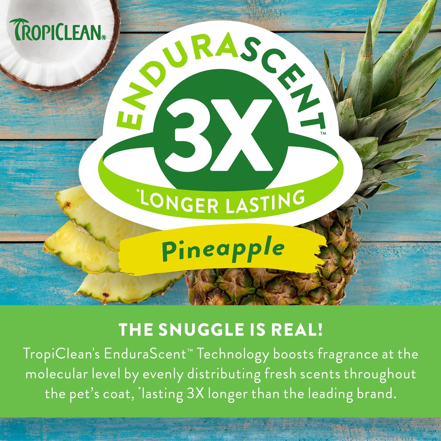 TropiClean EnduraScent Deodorising Pet Spray - Pineapple