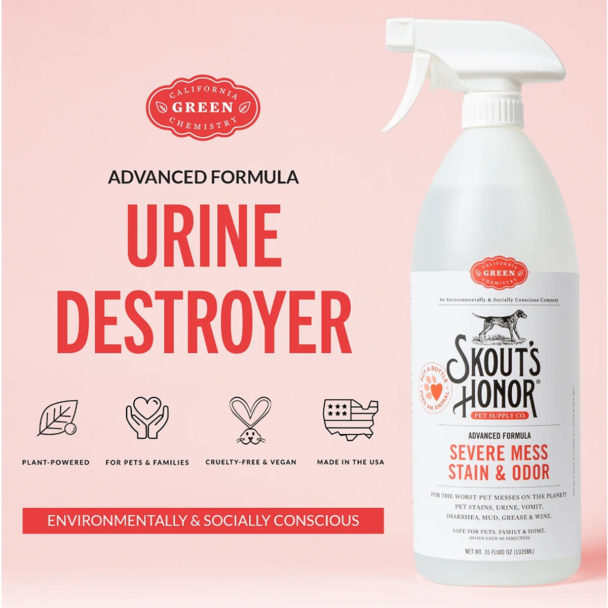 Skout's Honor Severe Mess Stain & Odour Remover for Dogs