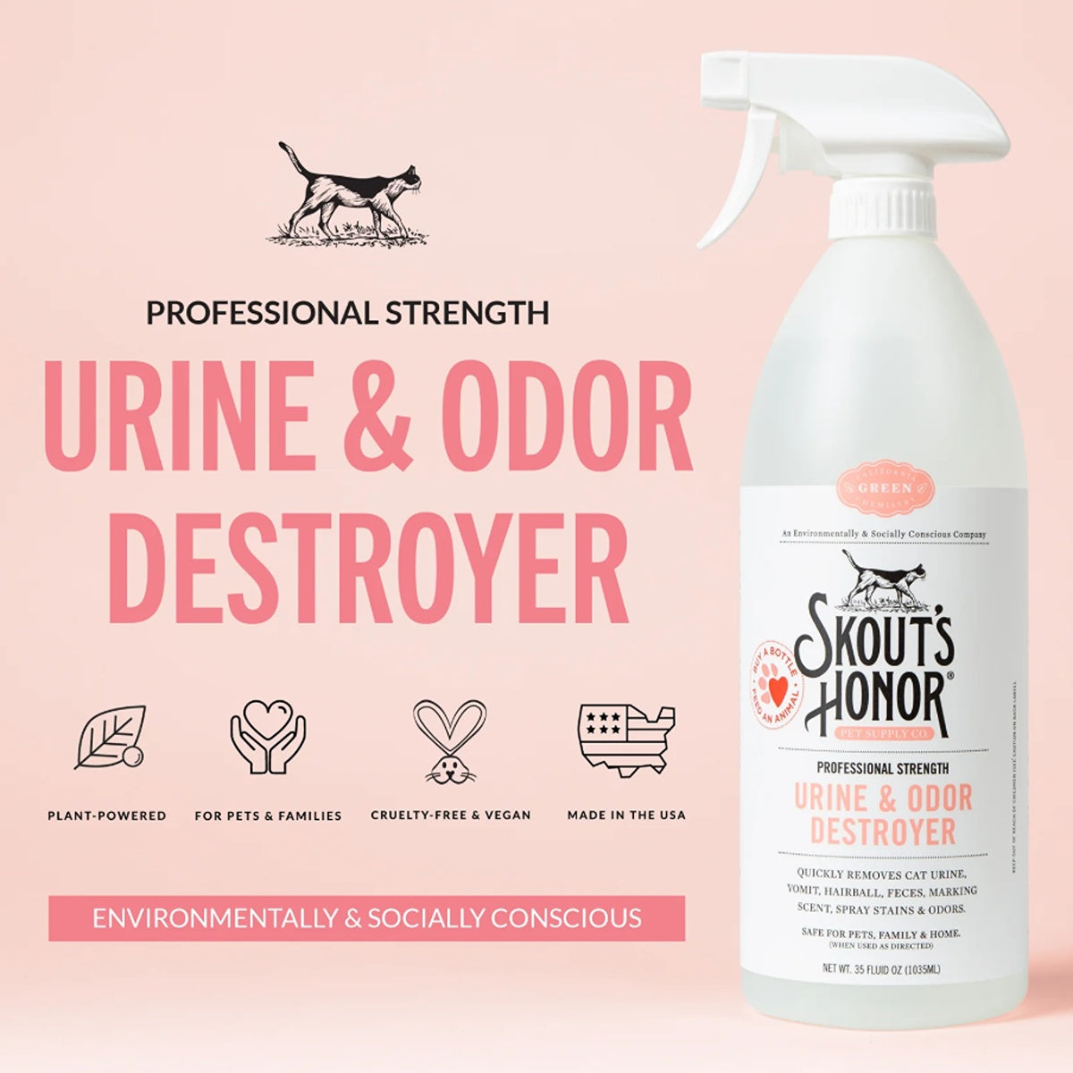 Skout's Honor Urine & Odor Destroyer for Cats