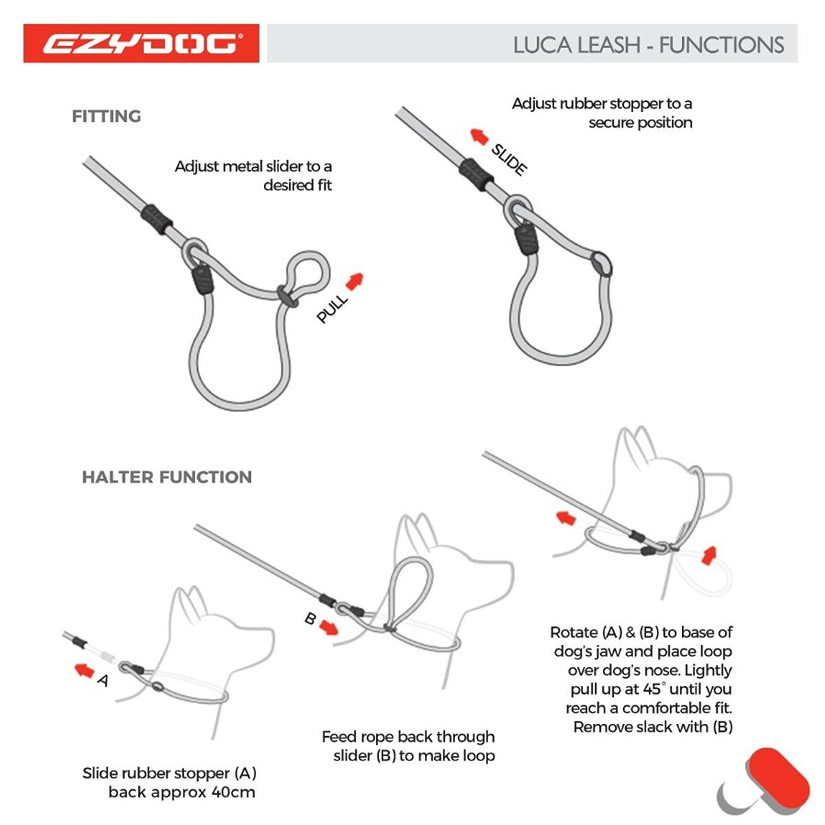 EzyDog Luca Lite Leash