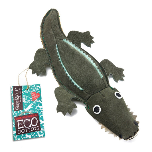 Green & Wild Dog Toy - Colin the Crocodile