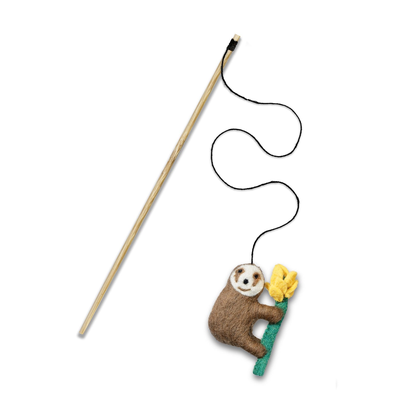 Green & Wild Cat Toy - Sally Sloth Teaser with Catnip