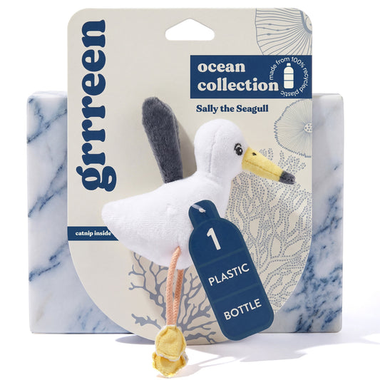 Grrreen Sally the Seagull Cat Toy
