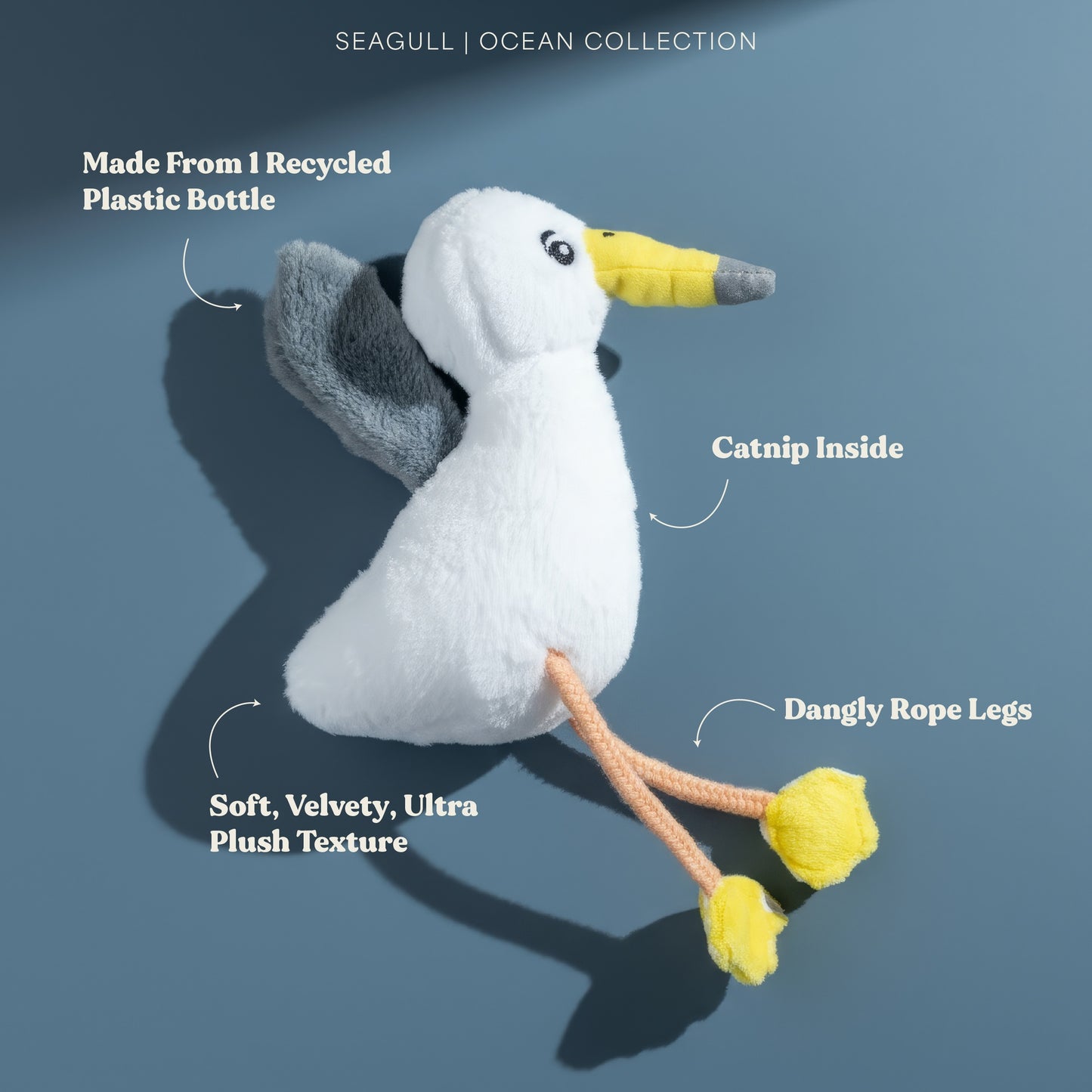Grrreen Sally the Seagull Cat Toy