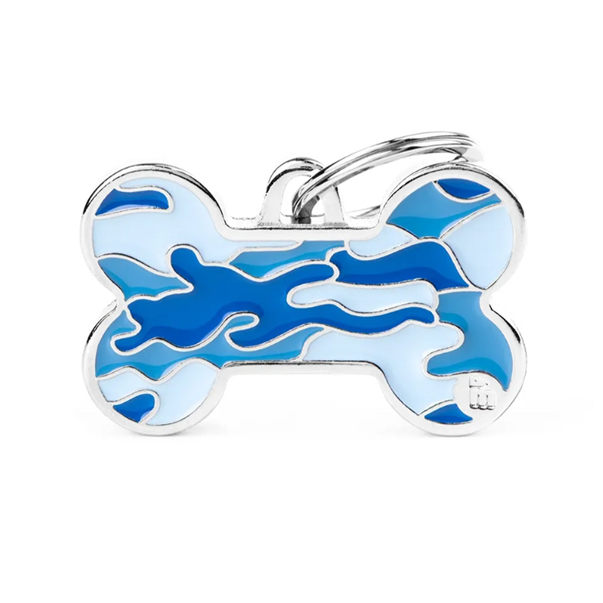 My Family Style Camouflage Bone Pet ID Tag