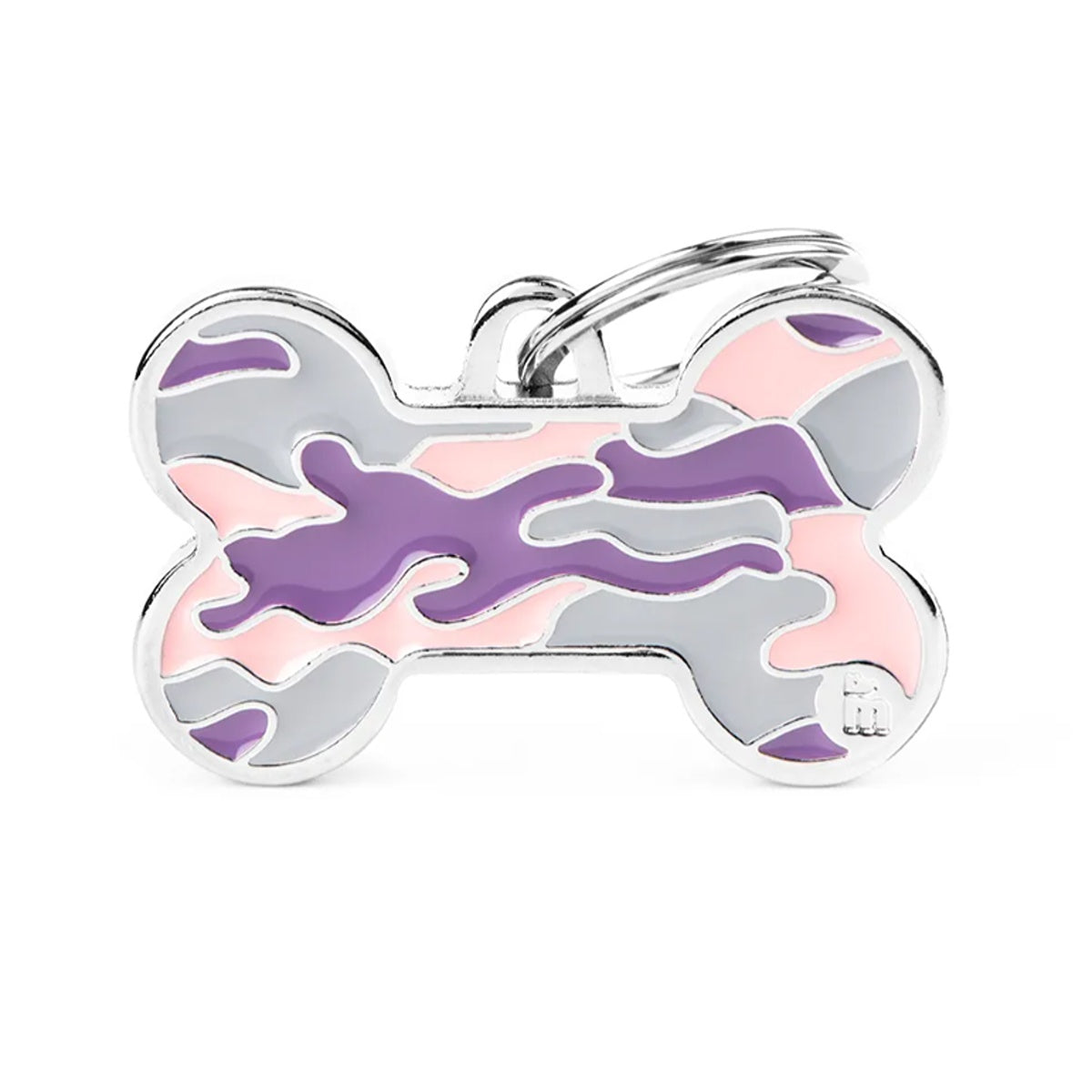 My Family Style Camouflage Bone Pet ID Tag