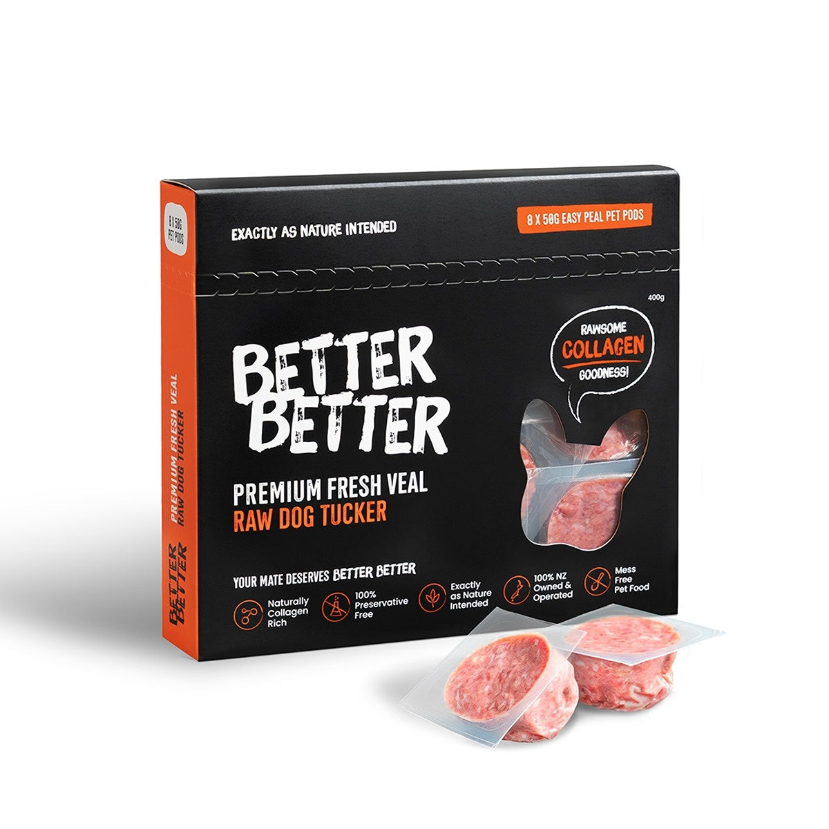 Better Better Frozen Veal Pods for Dogs