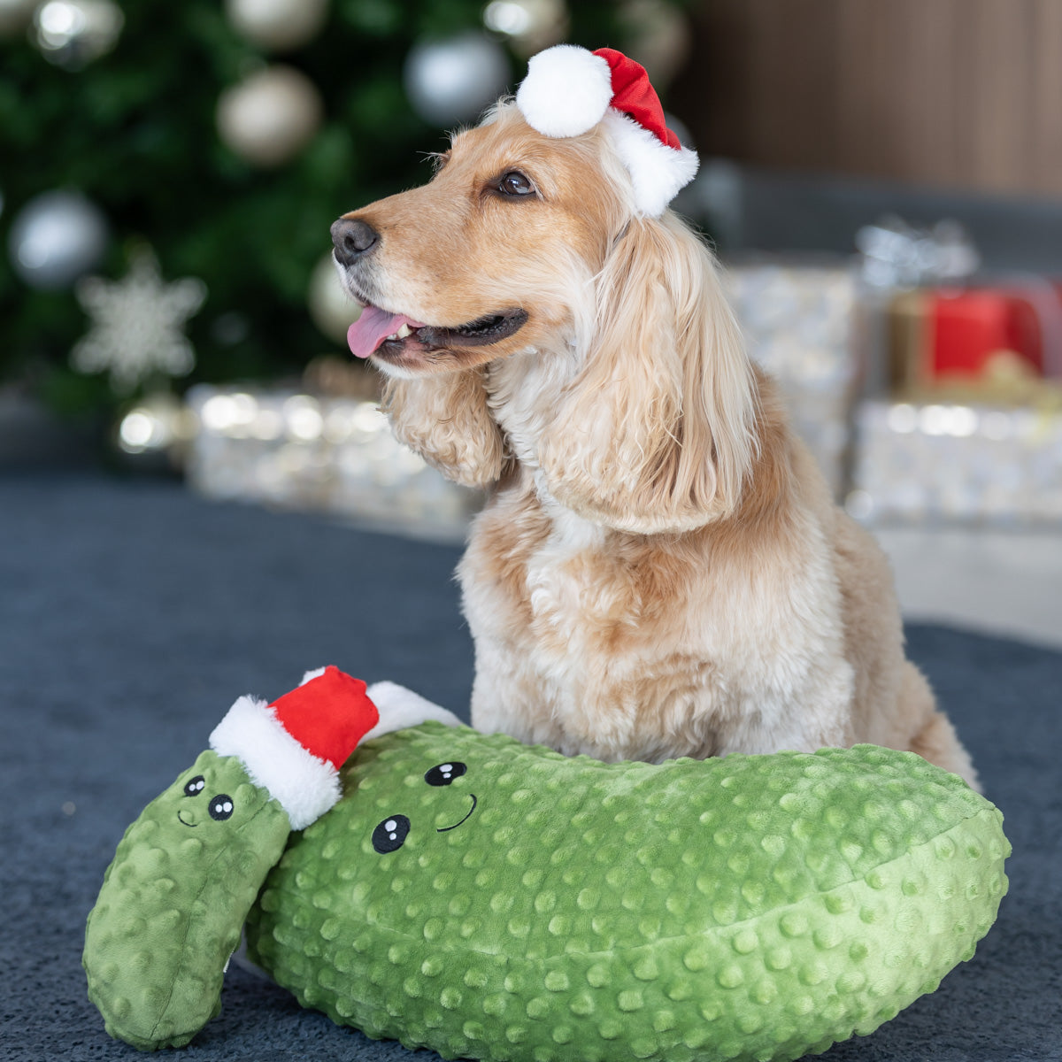 Petstock Christmas Plush Pickle Jumbo Dog Toy