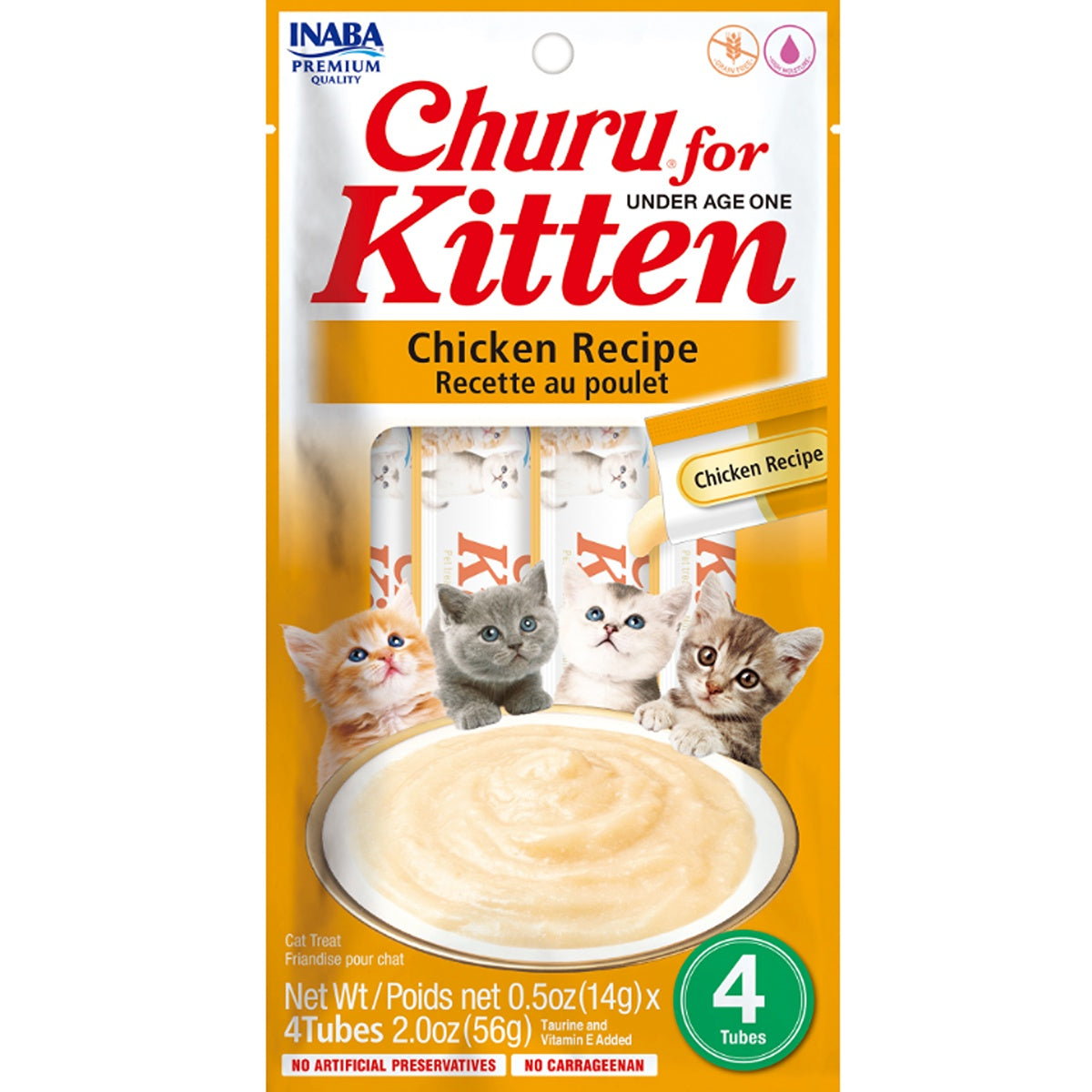 Inaba Churu Puree Kitten Chicken Cat Treat