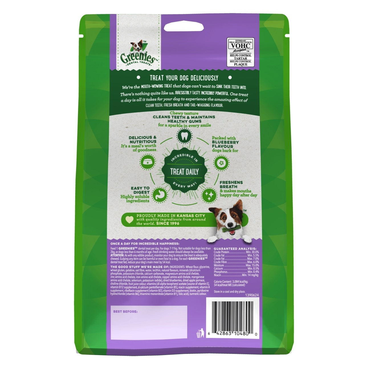 Greenies Blueberry Flavoured Dental Dog Treats