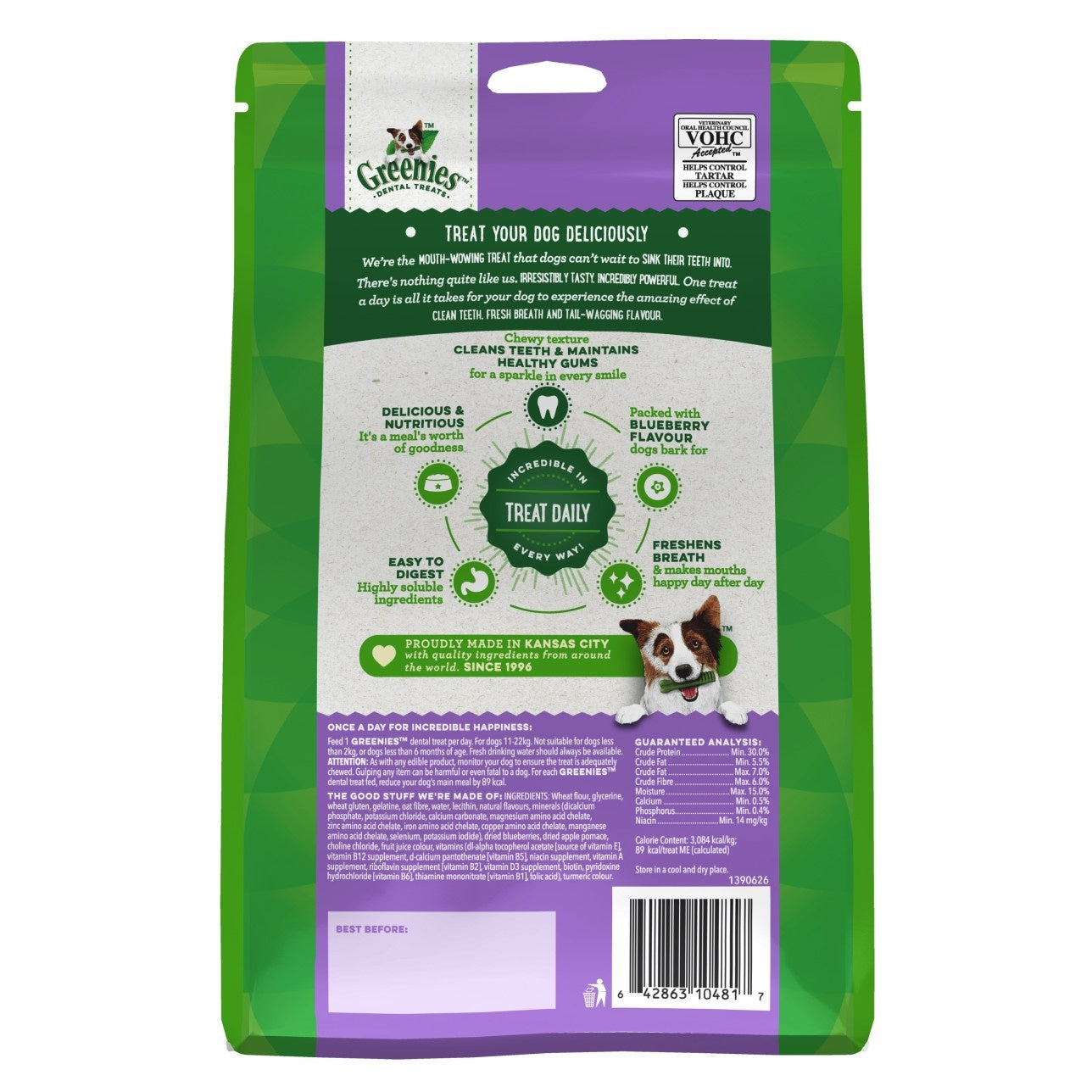 Greenies Blueberry Flavoured Dental Dog Treats