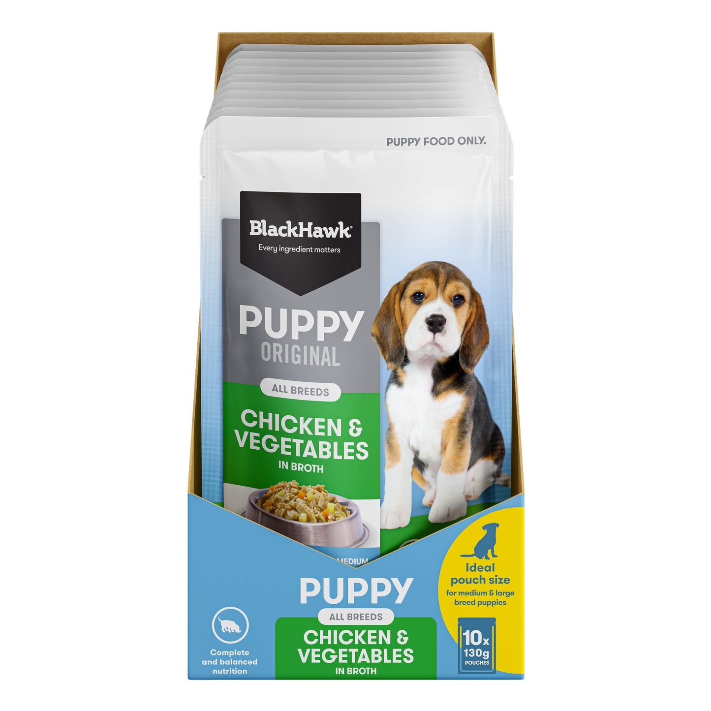 Black Hawk Chicken Puppy Wet Food Pouch