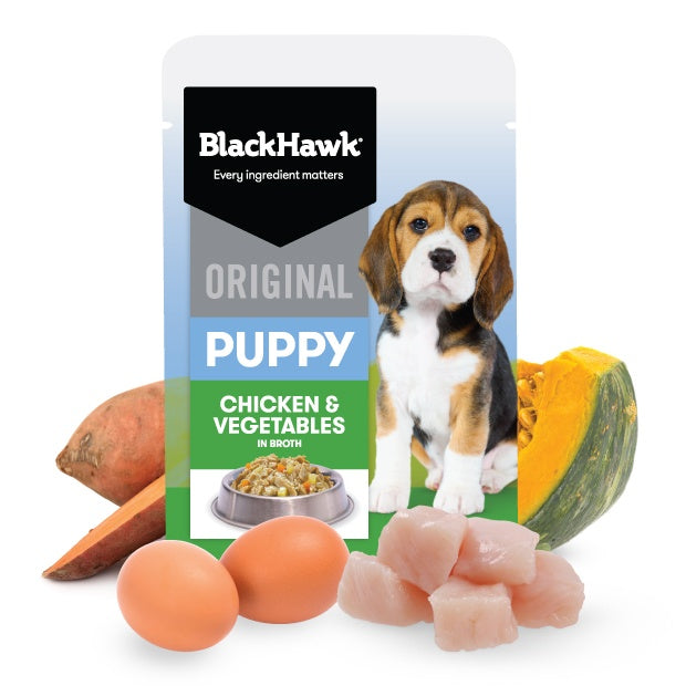 Black Hawk Chicken Puppy Wet Food Pouch