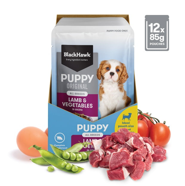 Black Hawk Lamb Puppy Wet Food Pouch